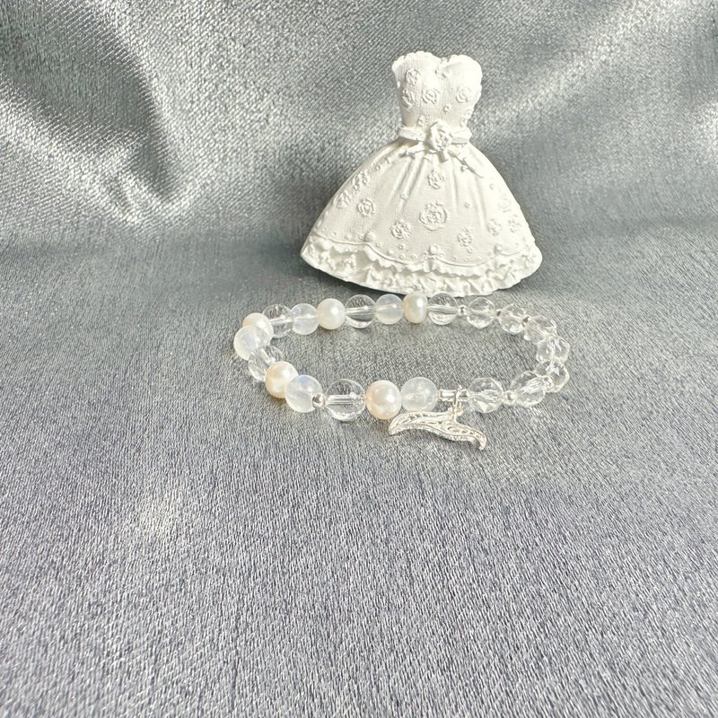 招贵人系列  A1160 银潮 - 手链/手环 - 水晶 白色