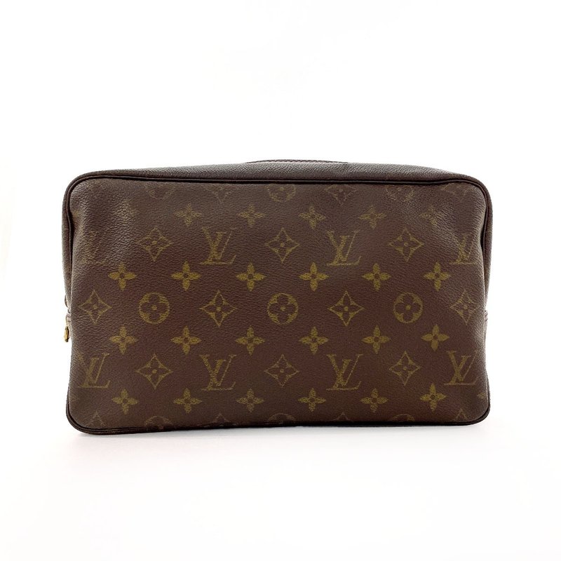 【日本直送 二手美品】路易威登 LOUIS VUITTON 化妆包 M47522 Toilette 28 化妆收纳包 旅行收纳包 - 化妆包/杂物包 - 其他材质 咖啡色