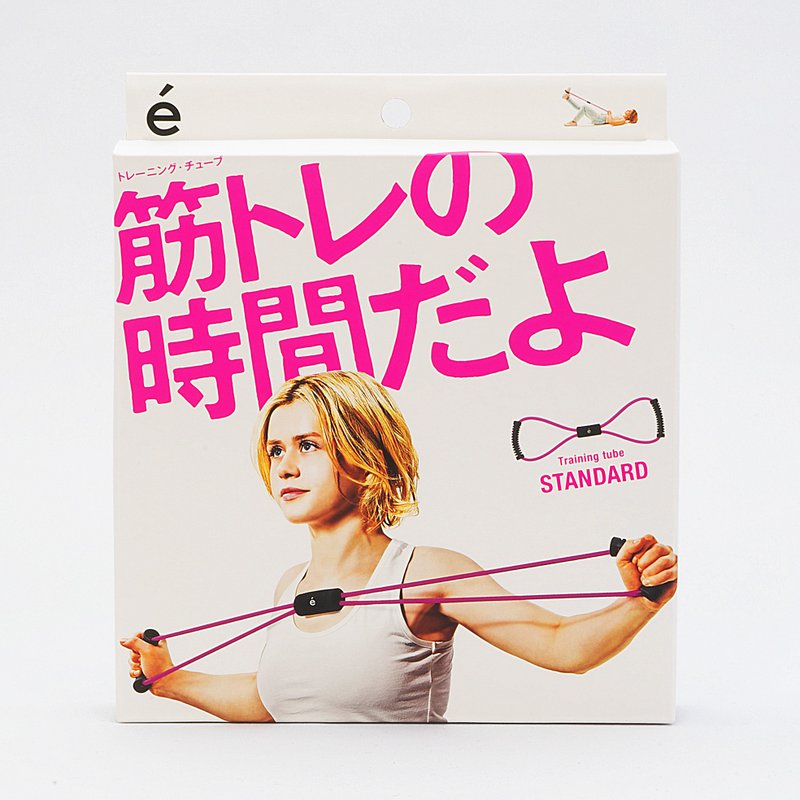 日本Erugam 把手型8字弹力带 5kg 拉力器 健身器材 弹力绳 - 运动/健身用品 - 塑料 粉红色