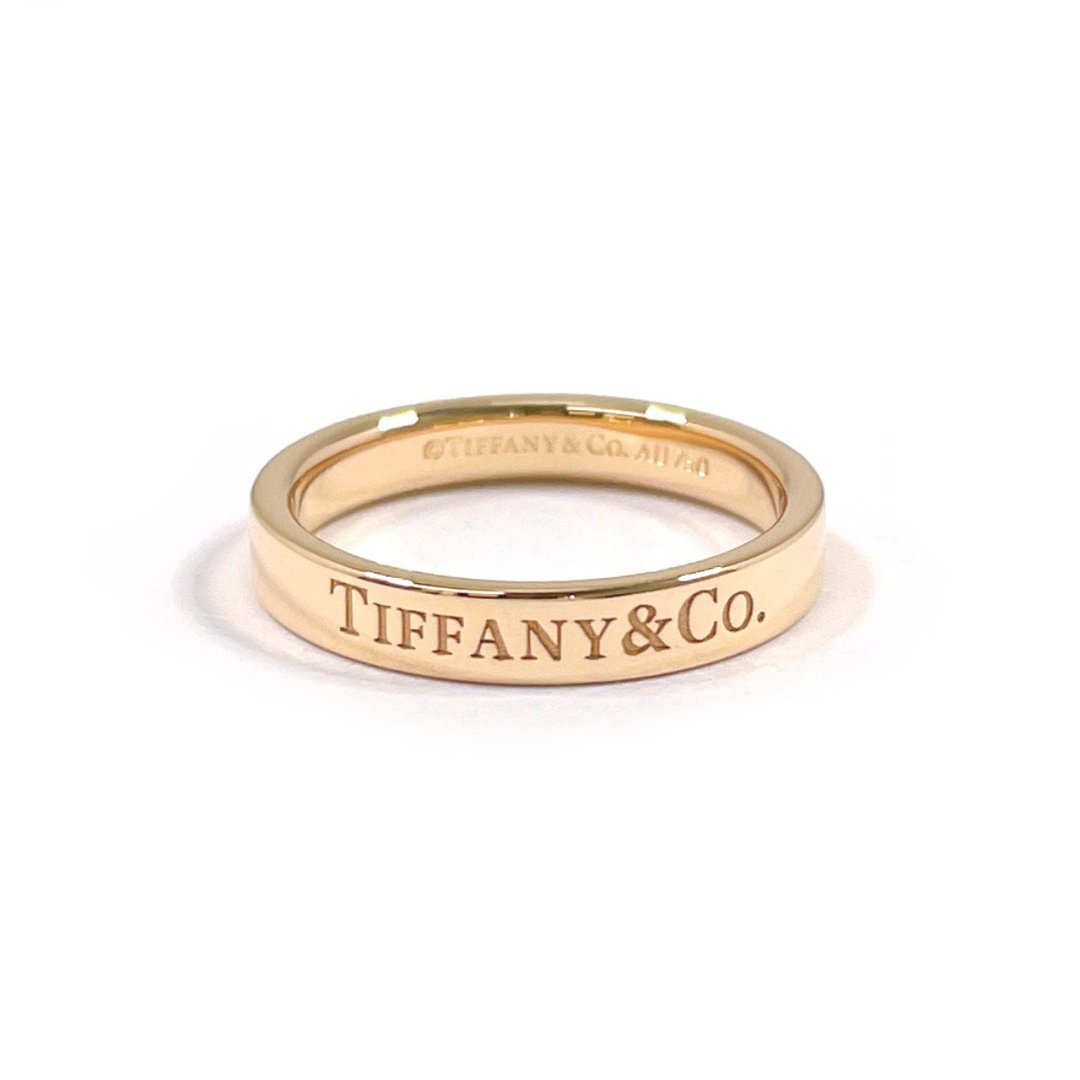 【日本直送 二手美品】8号 蒂芙尼 TIFFANY&Co. 戒指 宽版戒指 K18玫瑰金 精品珠宝 - 戒指 - 贵金属 金色