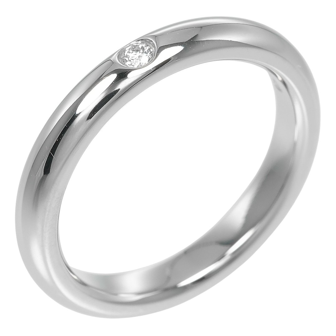 【日本直送】蒂芙尼 TIFFANY&Co. Stack Ring (堆叠戒指) 6.5号 戒指 Pt950 铂金 钻石 约5g 【二手】A级 - 戒指 - 贵金属 银色
