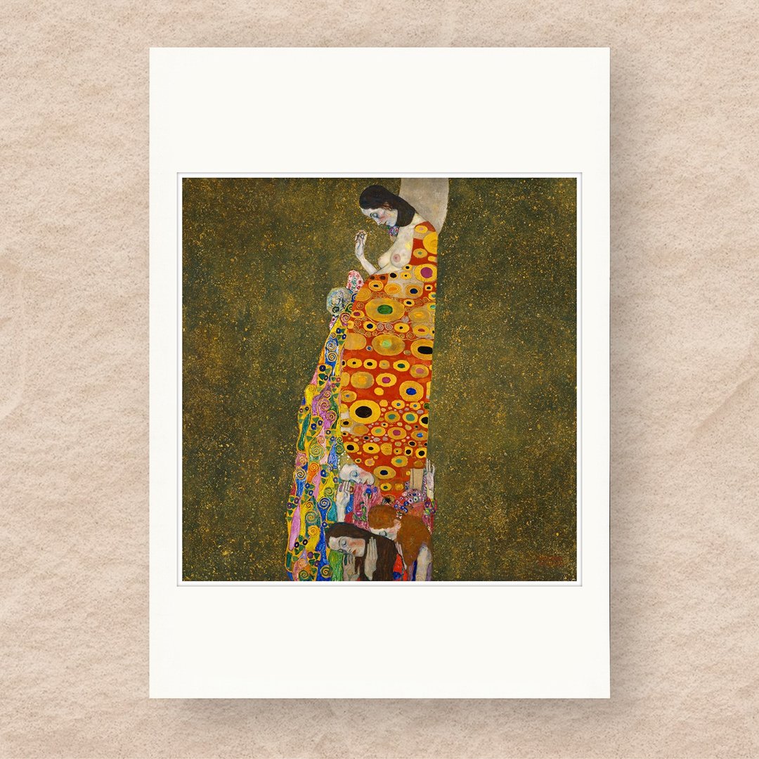 【B4 艺术画卡・B4 Poster】克林姆・希望 II - 海报/装饰画/版画 - 纸 金色