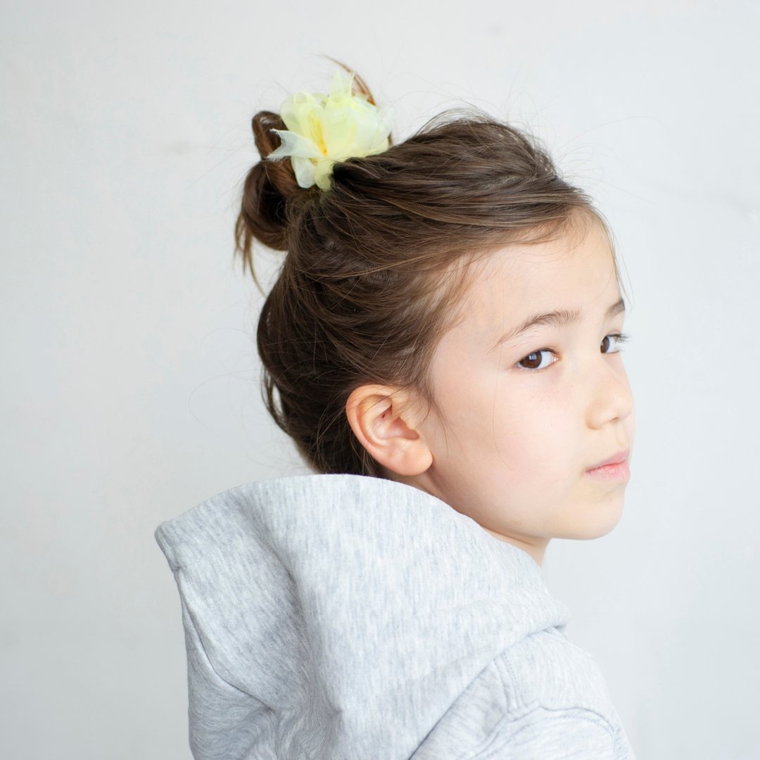 Kids | Blooming Hair Elastic | Cheerful | Yellow - 婴儿帽/发带 - 其他人造纤维 黄色