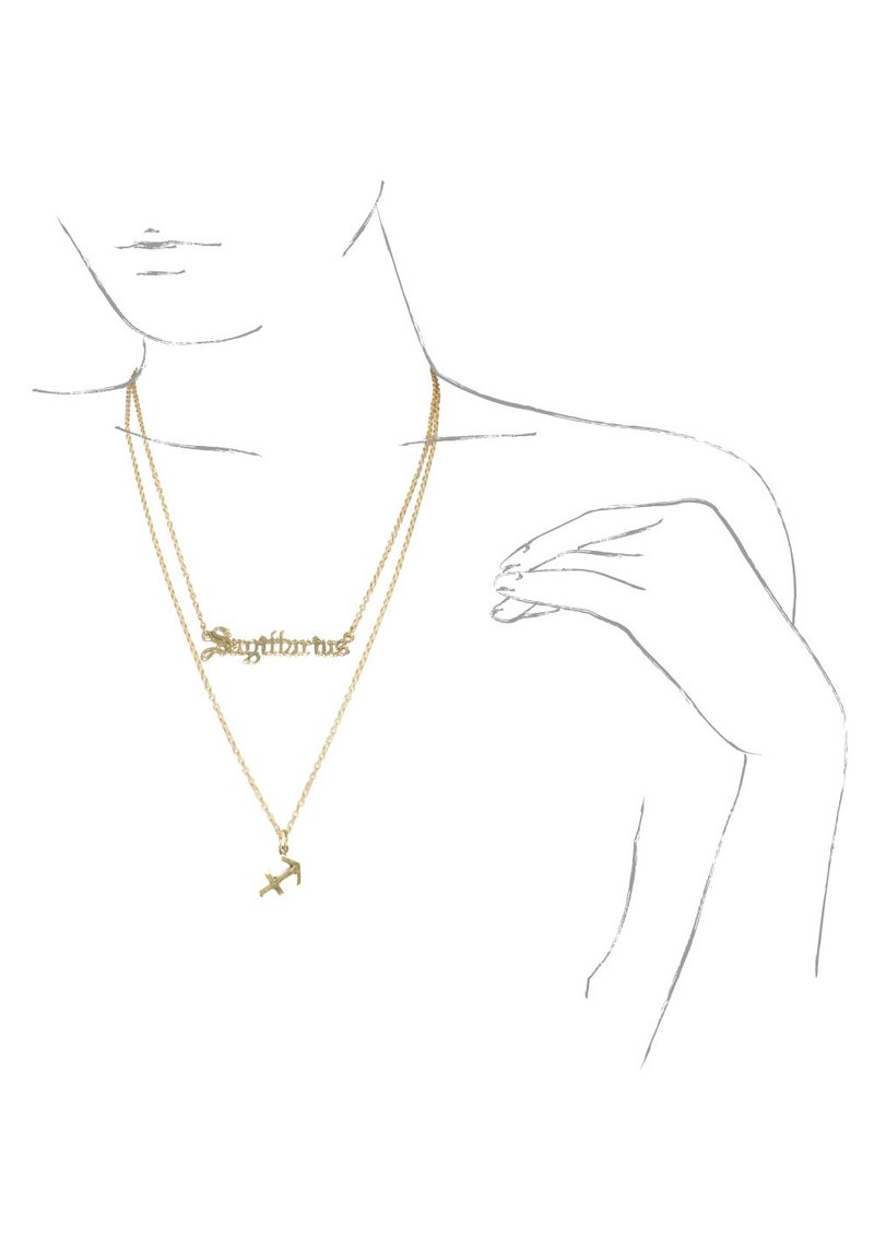 射手座占星星座双项链十二生肖系列 2 色 - 项链 - 其他金属 