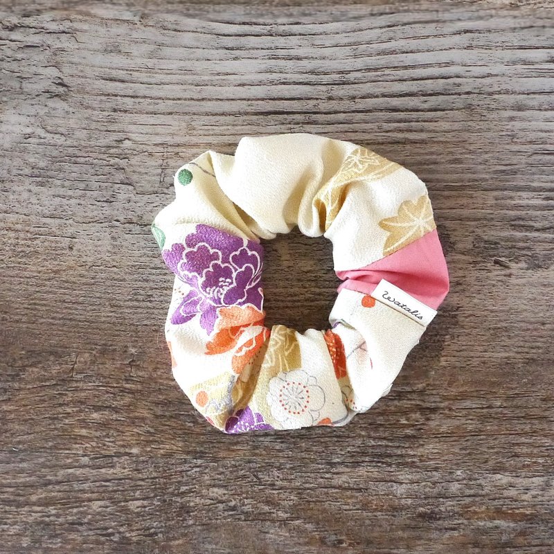 招来幸福的发饰 和服发圈 菊花纹样 - 发饰 - 其他人造纤维 黄色
