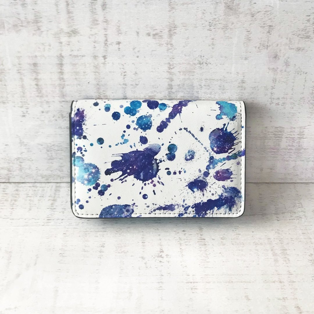 Card Case GALAXY Splash / Business Card Holder / Office Worker / Universe / - 名片夹/名片盒 - 人造皮革 白色