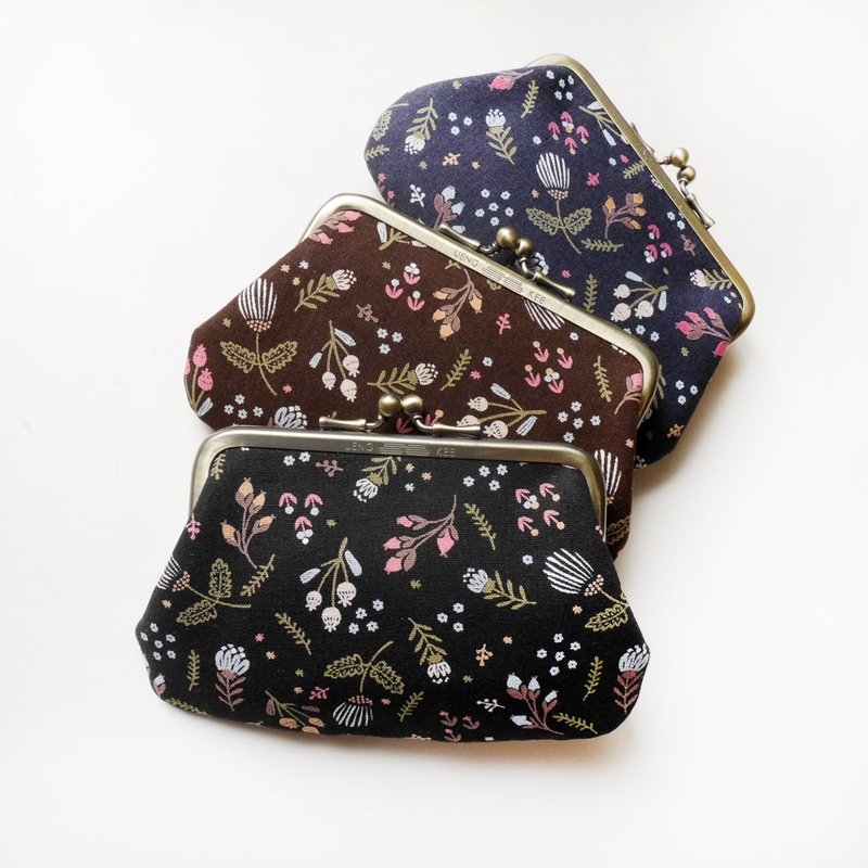 壁花  口金包  子母包 / 零钱包 【台湾制造】 - 零钱包 - 其他金属 黑色