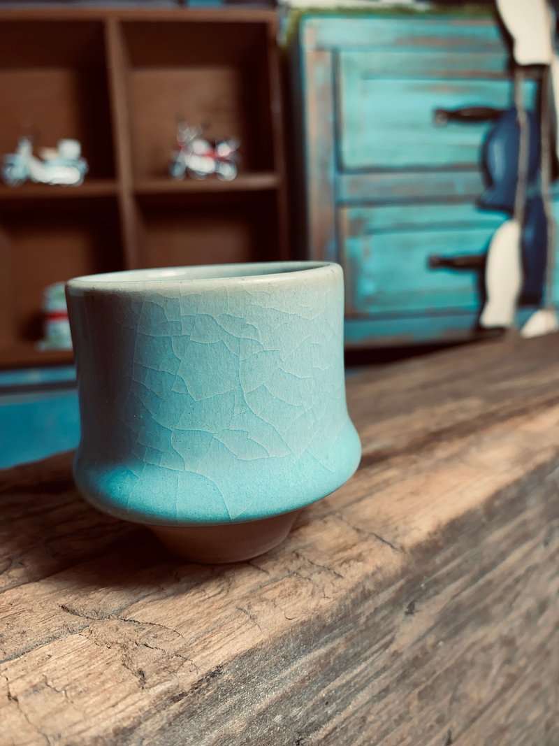 天青小杯 - 茶具/茶杯 - 瓷 蓝色