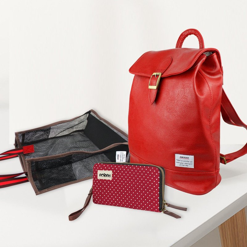 【新年福袋】红色系童话小后背包福袋 - 后背包/双肩包 - 人造皮革 红色