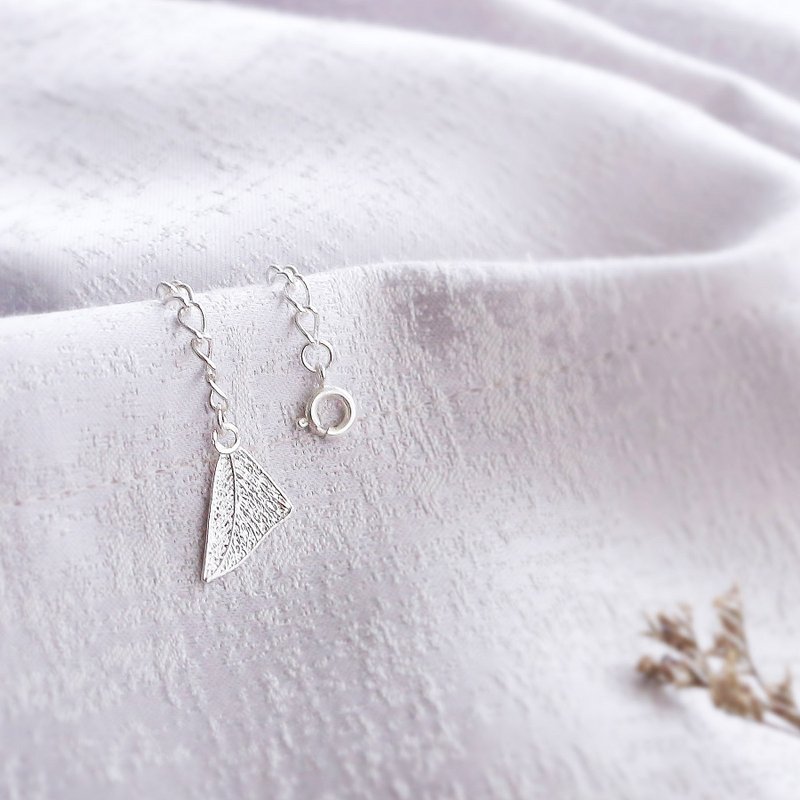 【纯叶脉制作】 羽忆手链 - 银 - 手链/手环 - 其他金属 银色