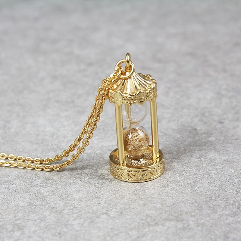 时间轴沙漏项链 Hourglass Necklace - 项链 - 其他金属 