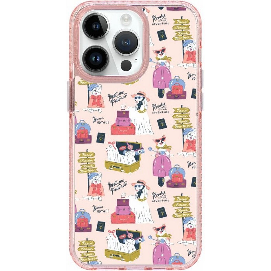 旅行小狗iPhone16 Samsung Fold/Flip6 气垫防摔/标准手机壳 - 手机壳/手机套 - 塑料 多色