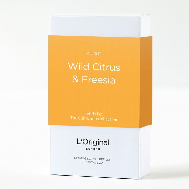 英国L'Original能量晶石车用香氛补充装-野柑橘与小苍兰 - 香薰/精油/线香 - 环保材料 橘色