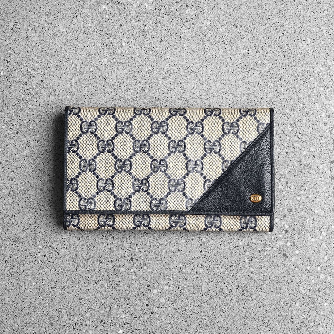 GUCCI 古董口金长夹 / Vintage 古着 - 皮夹/钱包 - 真皮 白色