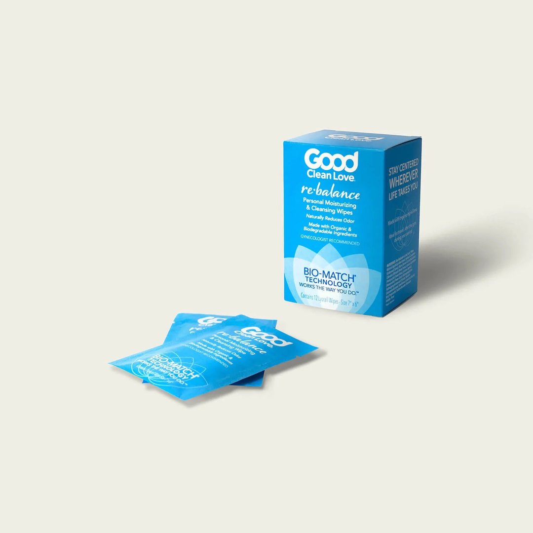 Good Clean Love 天然防敏感柔肤湿纸巾 - 12 pcs - 私密护理 - 环保材料 蓝色