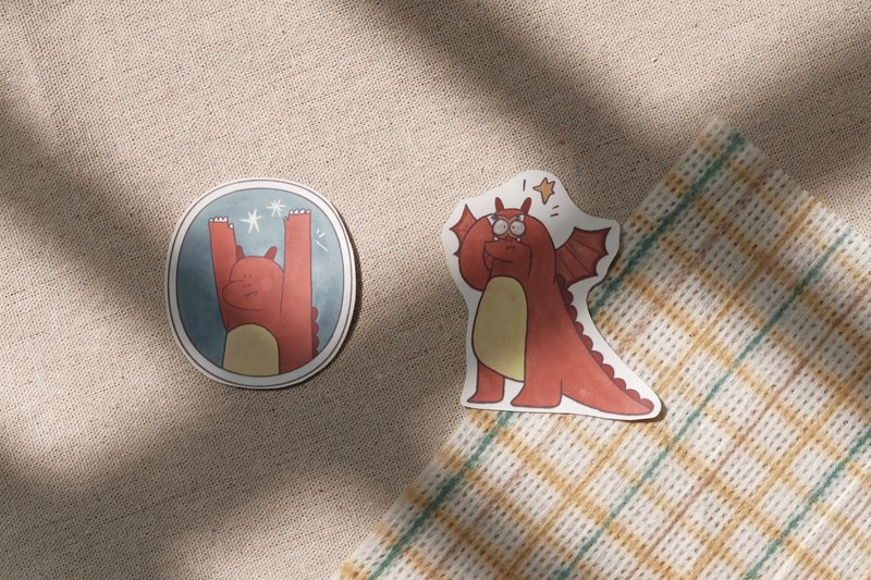 喷火龙 | 防水大贴纸 - 贴纸 - 纸 多色