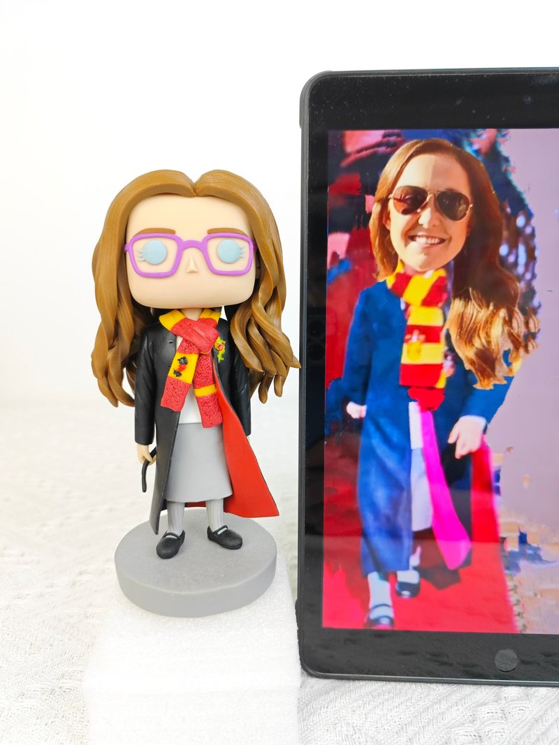 纯手工定制美国Funko Pop 自画肖像公仔娃娃男朋友老公生日礼物 - 玩偶/公仔 - 粘土 多色