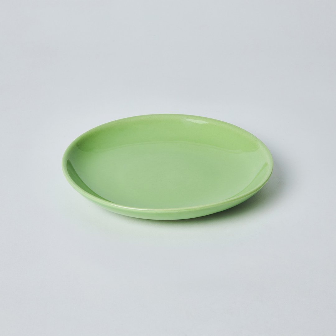 KOGA 许家陶器品 陶质圆形小盘 (丹青) - 盘子/餐盘/盘架 - 陶 绿色