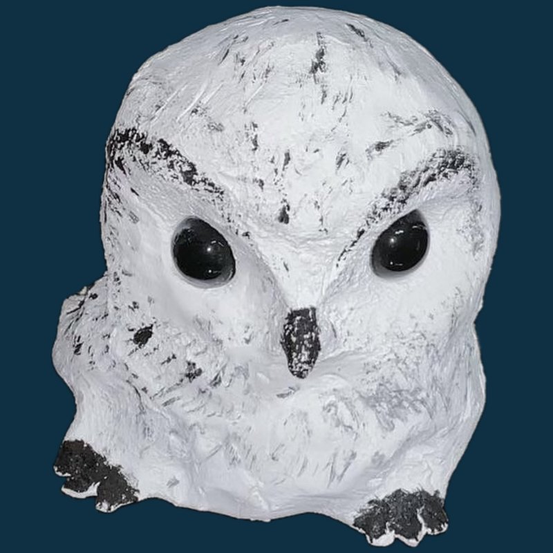 宠物猫头鹰泥公仔 恩华泥宠 刘恩雨设计 - 摆饰 - 粘土 白色