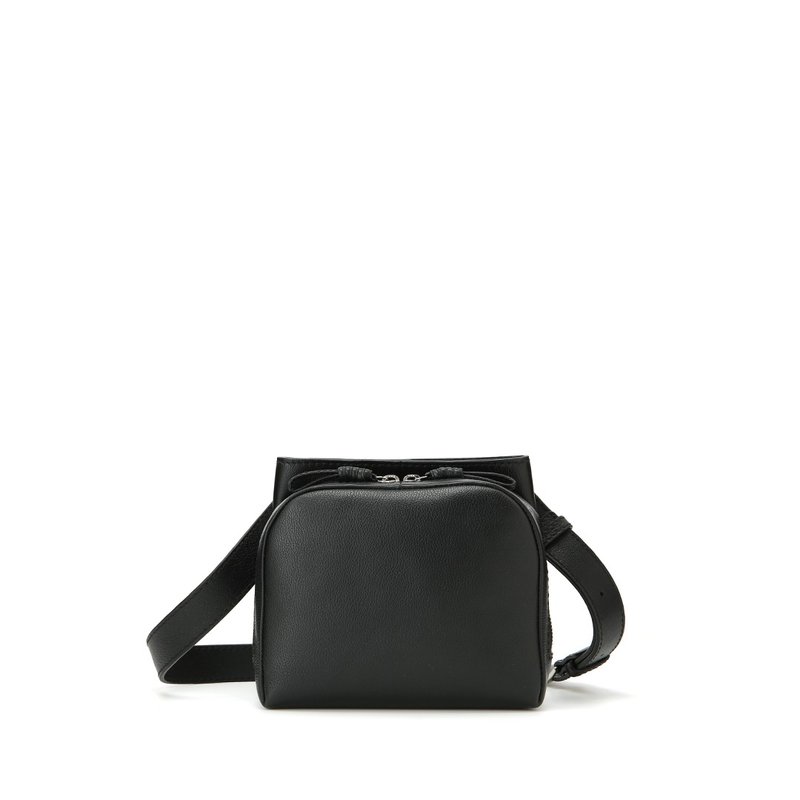 MOTHERHOUSE-Sora 两用斜背包 M-经典黑 - 侧背包/斜挎包 - 真皮 黑色