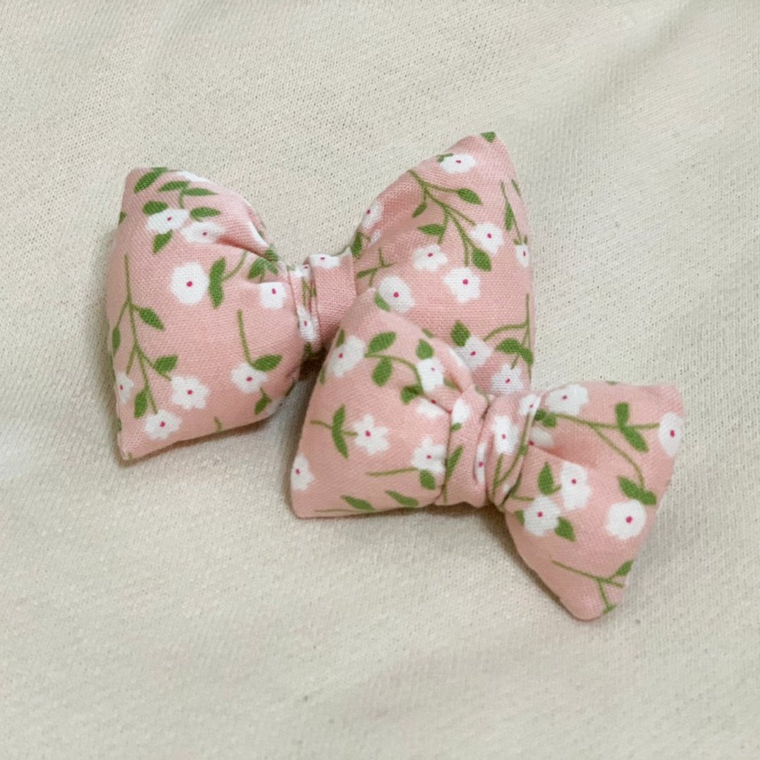 Hanju's羊毛儿。粉色傲娇 蝴蝶结 发饰 发夹 儿童发饰 发圈 - 婴儿饰品 - 棉 多色