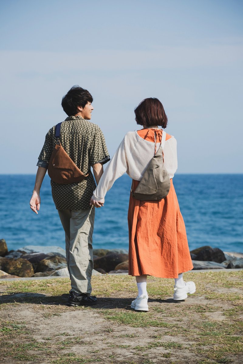 龟返包 - 侧背包/斜挎包 - 棉．麻 蓝色