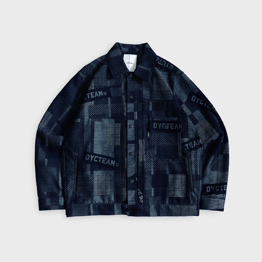 DYCTEAM - D-CODE asymmetrical work jacket - 男装外套 - 其他材质 蓝色