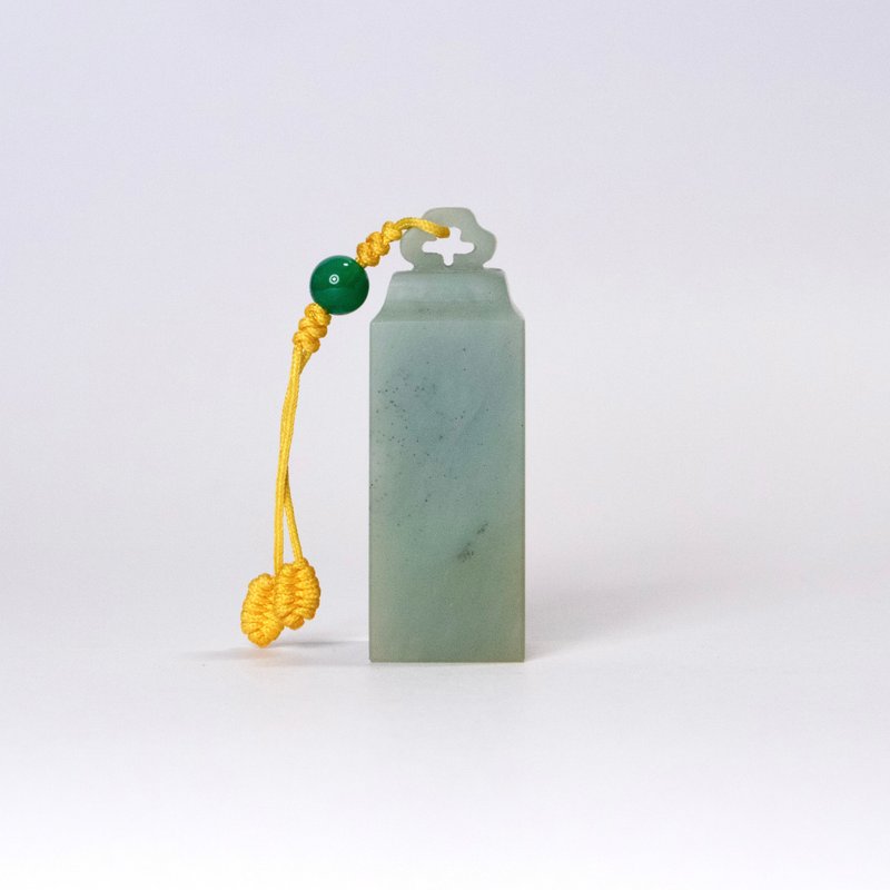 刻在你心底的名字 / 宝泥斋纯手作印鉴章 - 如意钮章 - 印章/印台 - 石头 蓝色