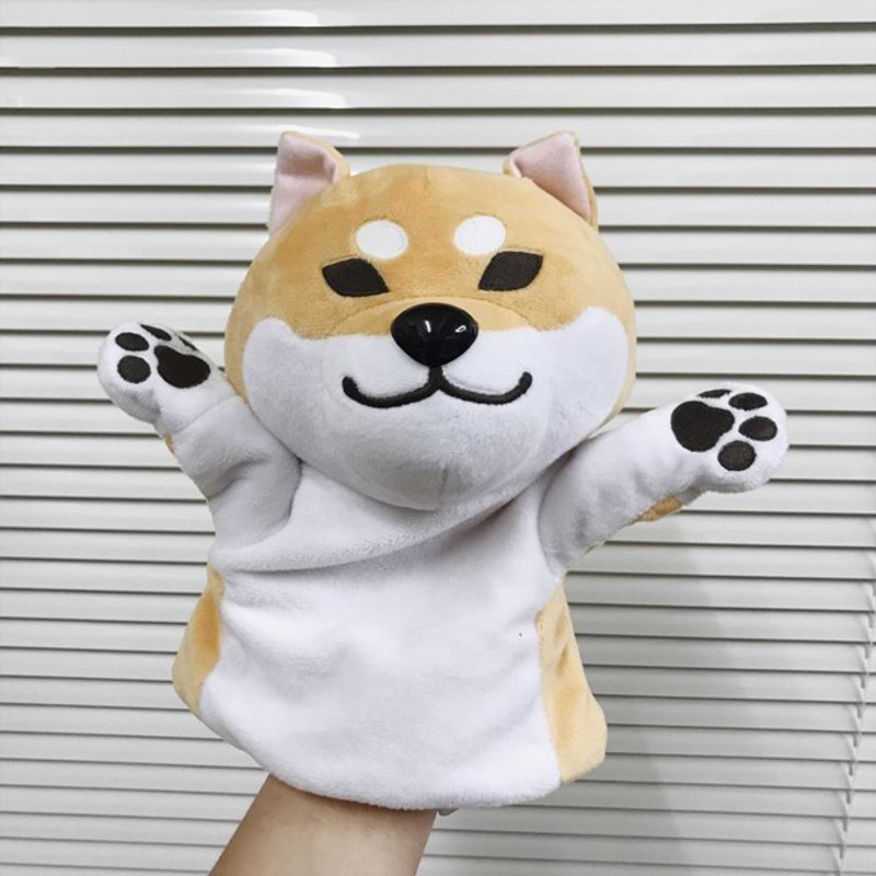 仓屋 柴犬小手偶 手偶/玩具/公仔 睁眼 - 玩偶/公仔 - 聚酯纤维 