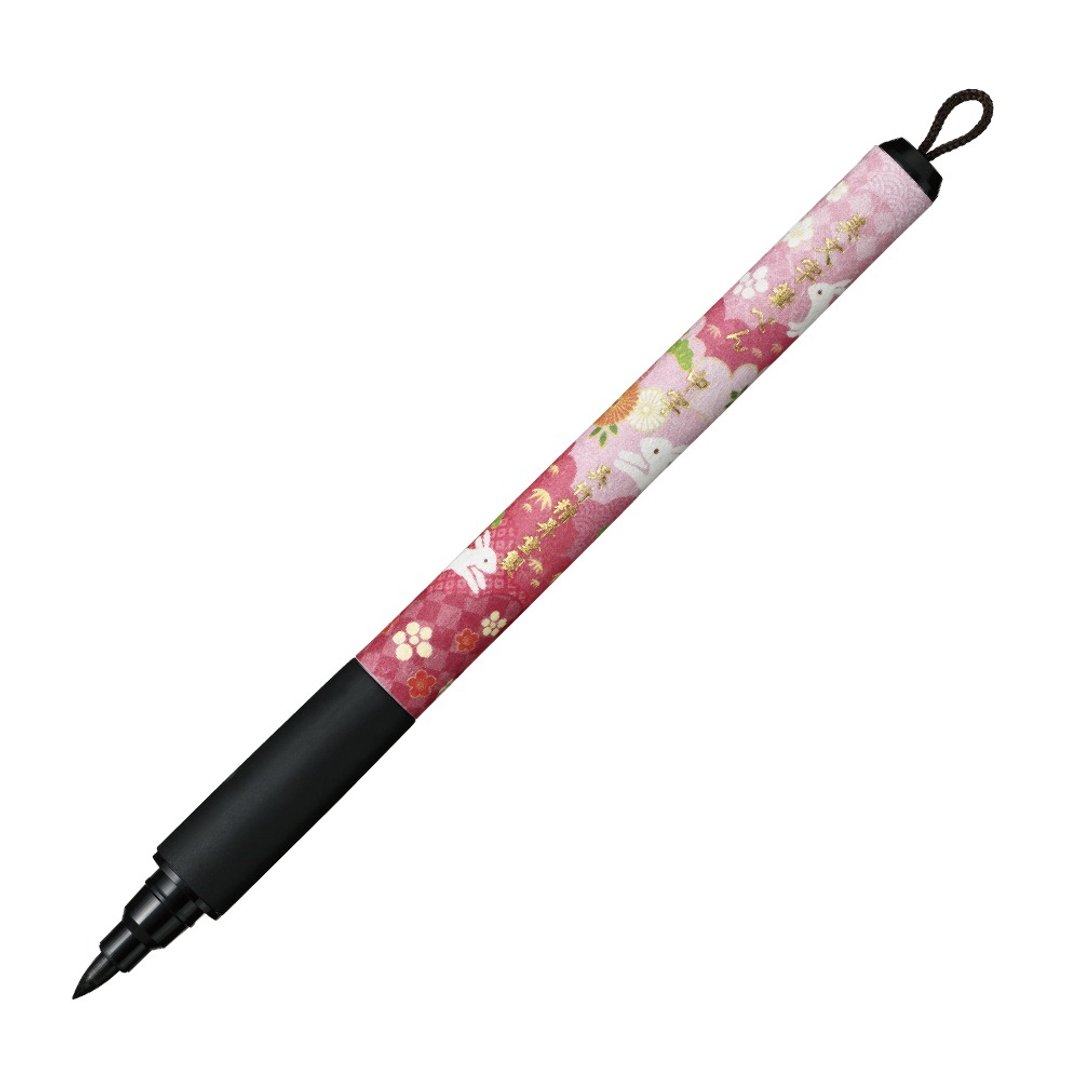 【Kuretake 日本吴竹】和纸美文字VI 中字硬笔 白兔 - 其他书写用品 - 塑料 多色
