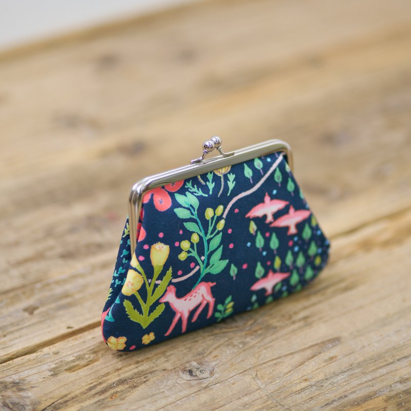 momode 手袋 Musubu 蓝色 - 皮夹/钱包 - 棉．麻 蓝色