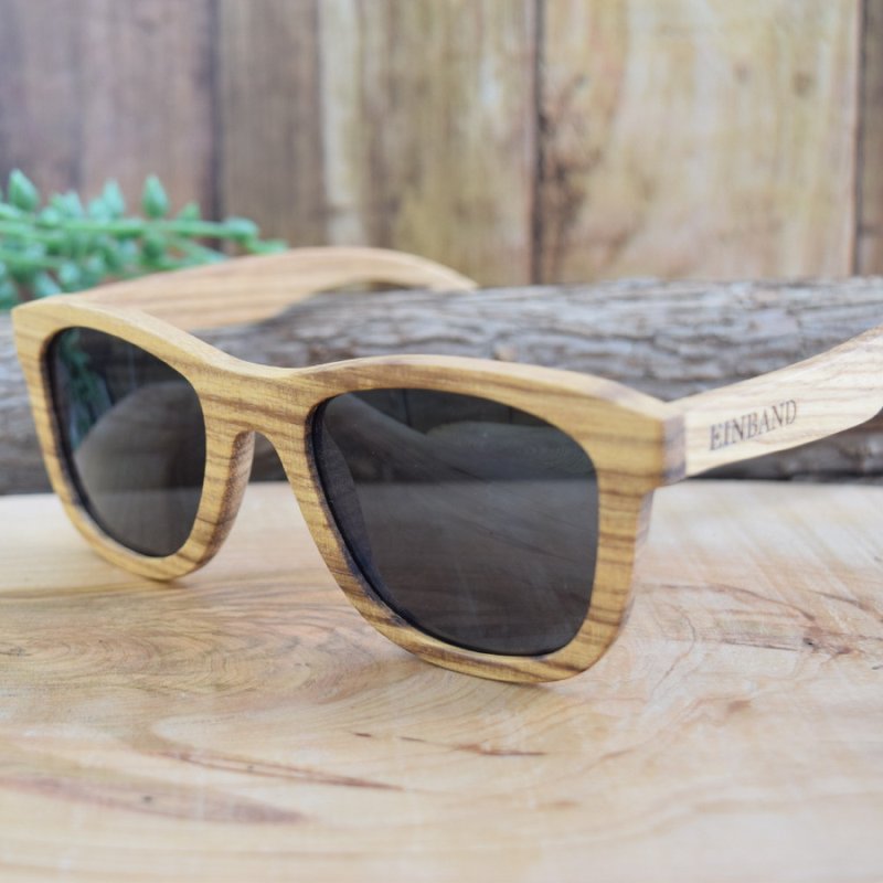 EINBAND Wood Sunglasses / Zebrawood - 墨镜 - 木头 咖啡色