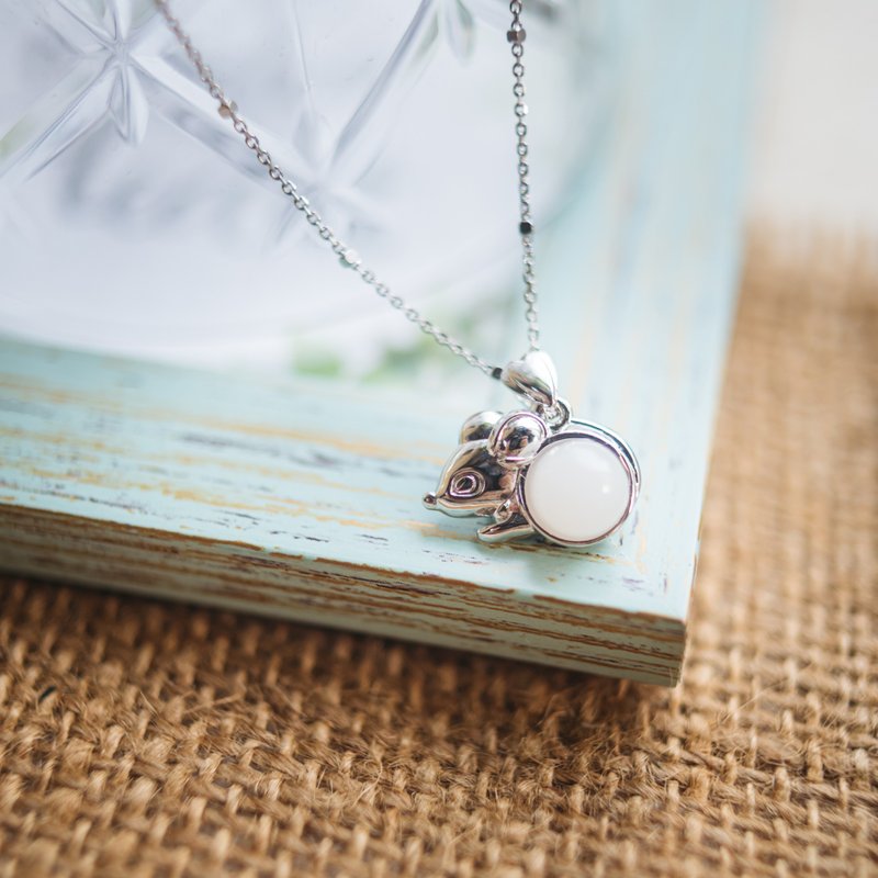 鼠仔宝宝 - 项链 - 其他金属 银色