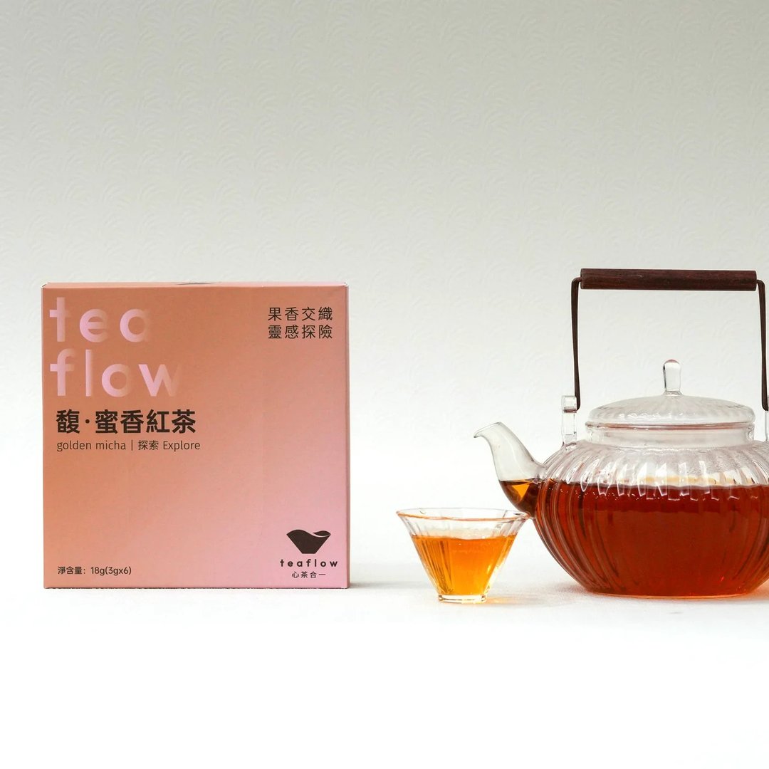 心茶合一 台湾原叶茶包【馥蜜香 6 入茶包礼盒】坪林 三角红茶包 - 茶 - 新鲜食材 粉红色
