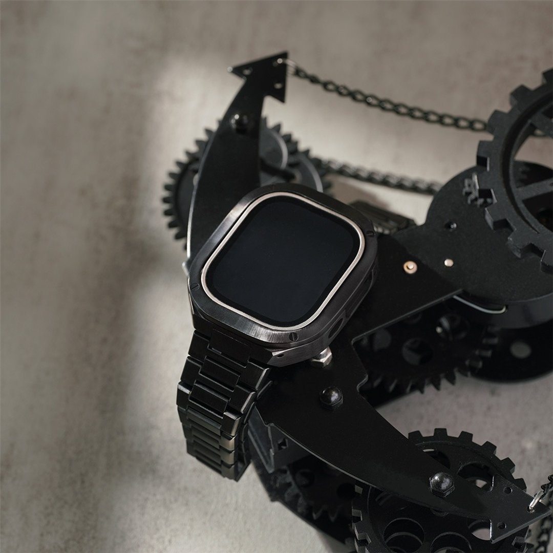 Apple watch - 高质感不锈带套组 - 黑 - 表带 - 不锈钢 黑色