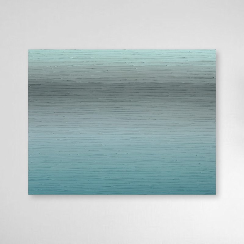 【包邮】艺术 抽象画 海景 蓝色 灰色 艺术 - 海报/装饰画/版画 - 压克力 蓝色