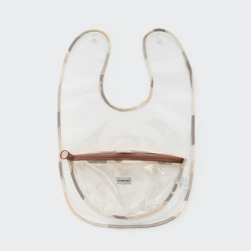 CLARECHEN_点心围兜_透明碗款_2025新色_摩卡色 - 儿童餐具/餐盘 - 环保材料 咖啡色