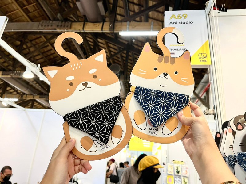 Ani collar for cats and dogs - 项圈/牵绳 - 棉．麻 多色