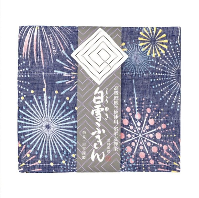 京友禅染万用巾 / 花火 - 毛巾浴巾 - 棉．麻 蓝色
