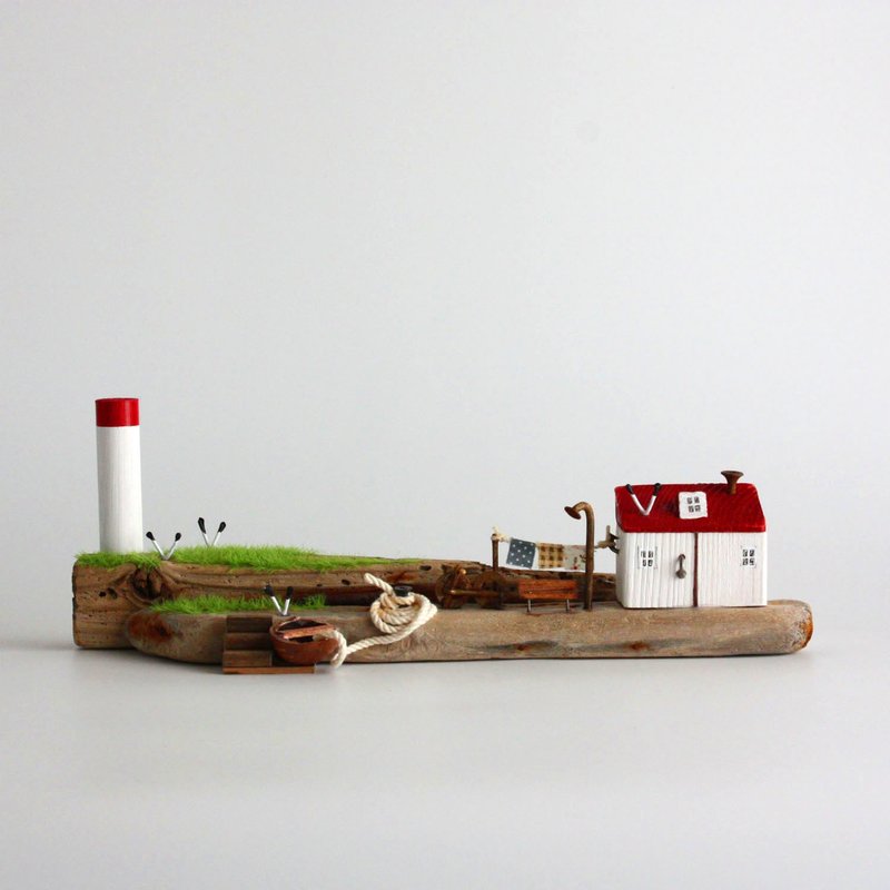 浮木内装 - 海浪和海鸥的声音 - W757 - 摆饰 - 木头 