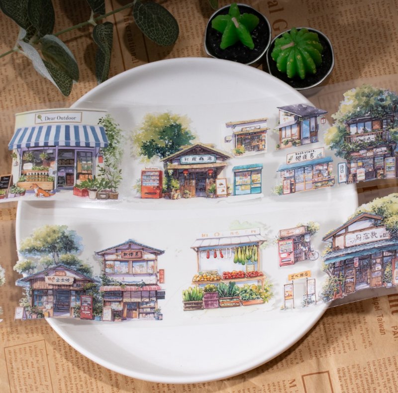 街景 PET 纸胶带 - 纸胶带 - 其他材质 多色