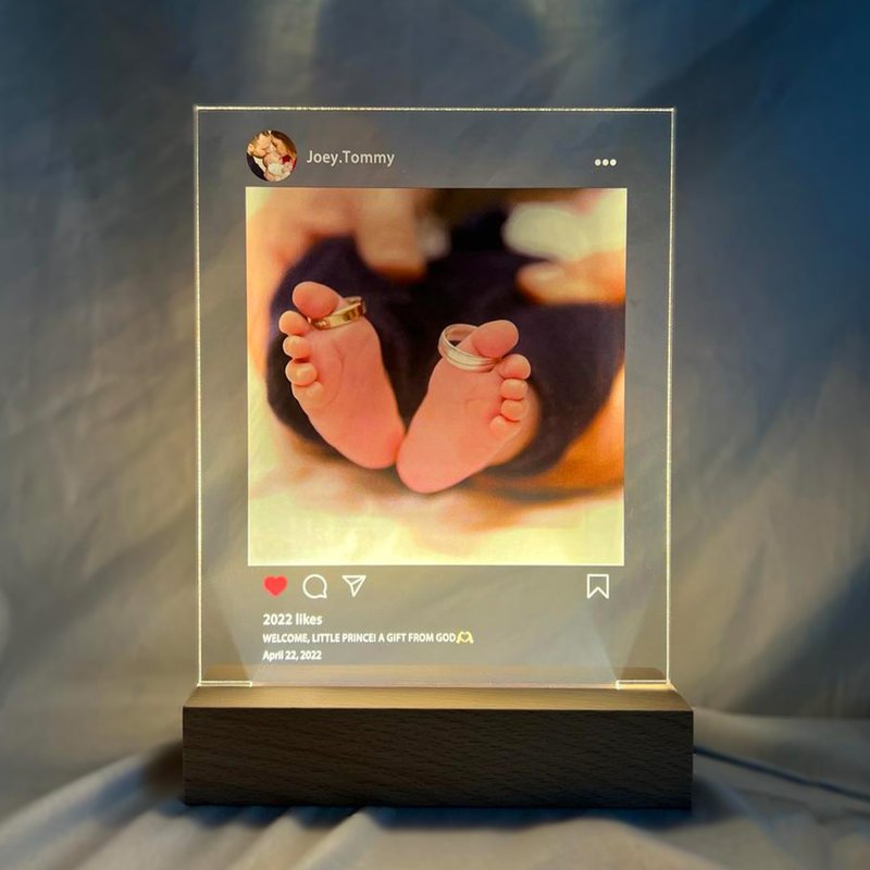 【香港制作】 IG版面相架|IG夜灯|圣诞节礼物|结婚礼物 - 灯具/灯饰 - 压克力 