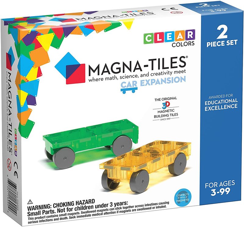 Magna-Tiles 磁力积木-汔车补充套组(2入) - 玩具/玩偶 - 其他材质 