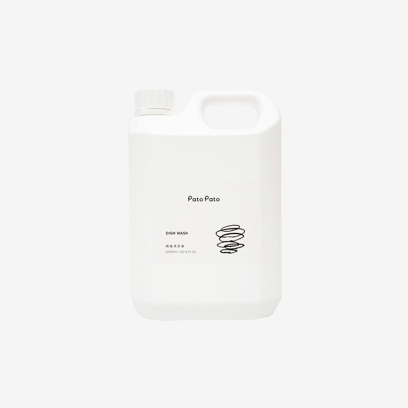 PatoPato碗盘清洁液补充瓶 | 2000ml - 碗盘清洁 - 其他材质 白色