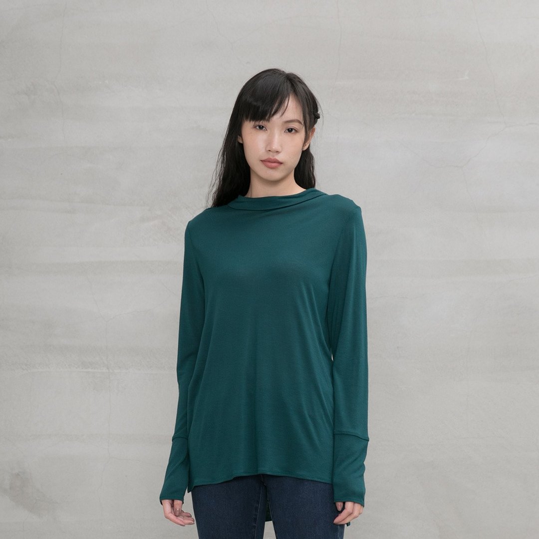 自在优雅翻领长版上衣 Elegance Lapel Neck Top T272 - 女装上衣 - 其他材质 多色