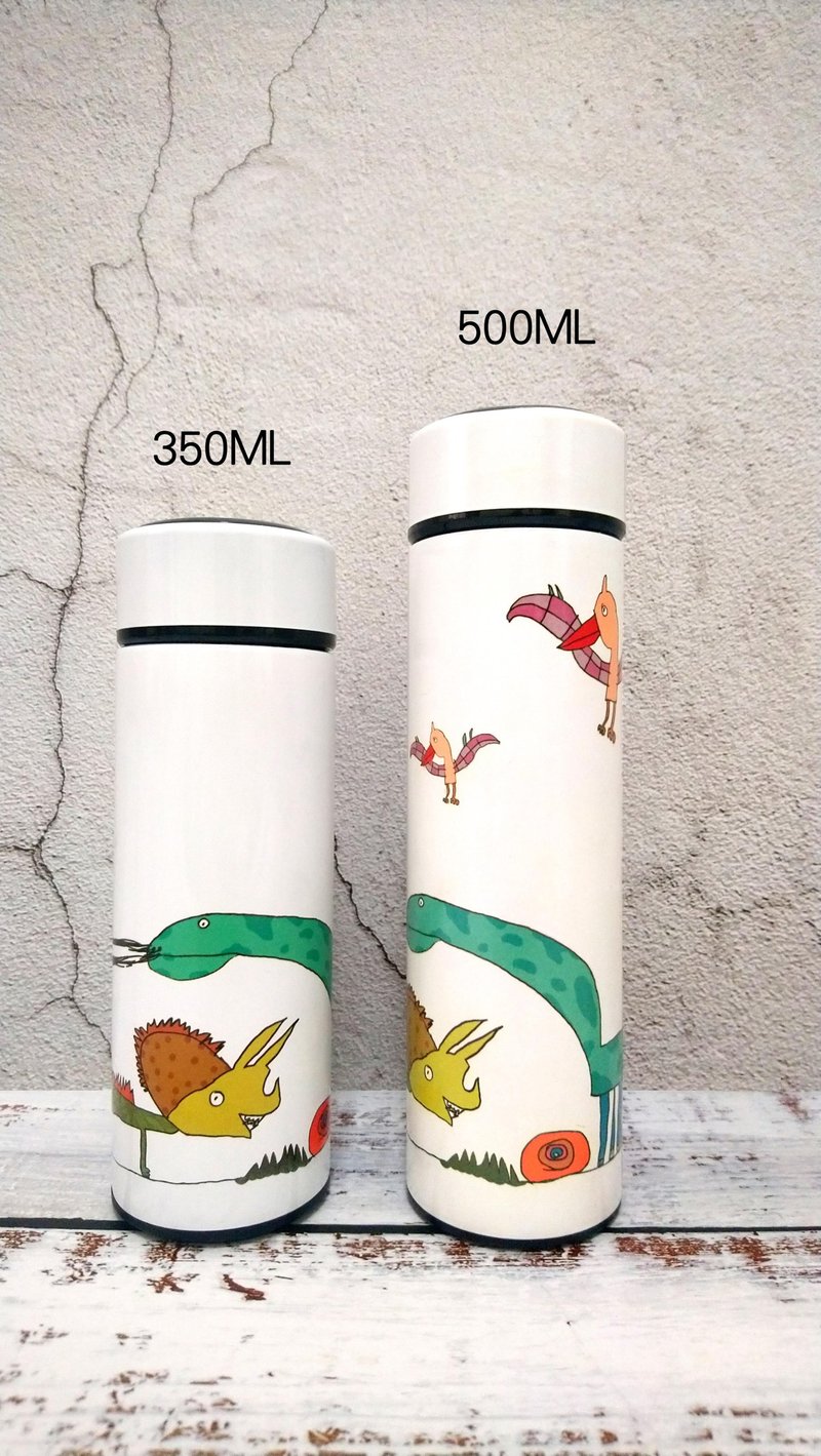 【定制化礼物】(定制商品)涂鸦304不锈钢真空保温瓶350ML、500ML - 保温瓶/保温杯 - 不锈钢 多色