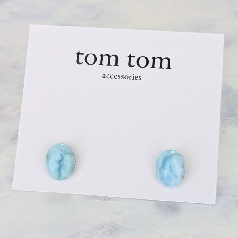 宝石 半宝石 耳环【拉利玛】 - 耳环/耳夹 - 宝石 