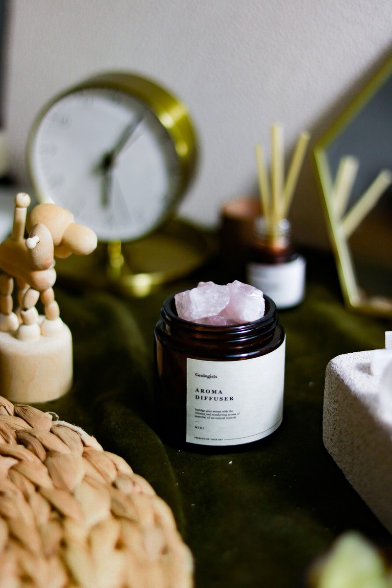 粉水晶 水晶扩香器 MINI | 开运小物 - 香薰/精油/线香 - 水晶 