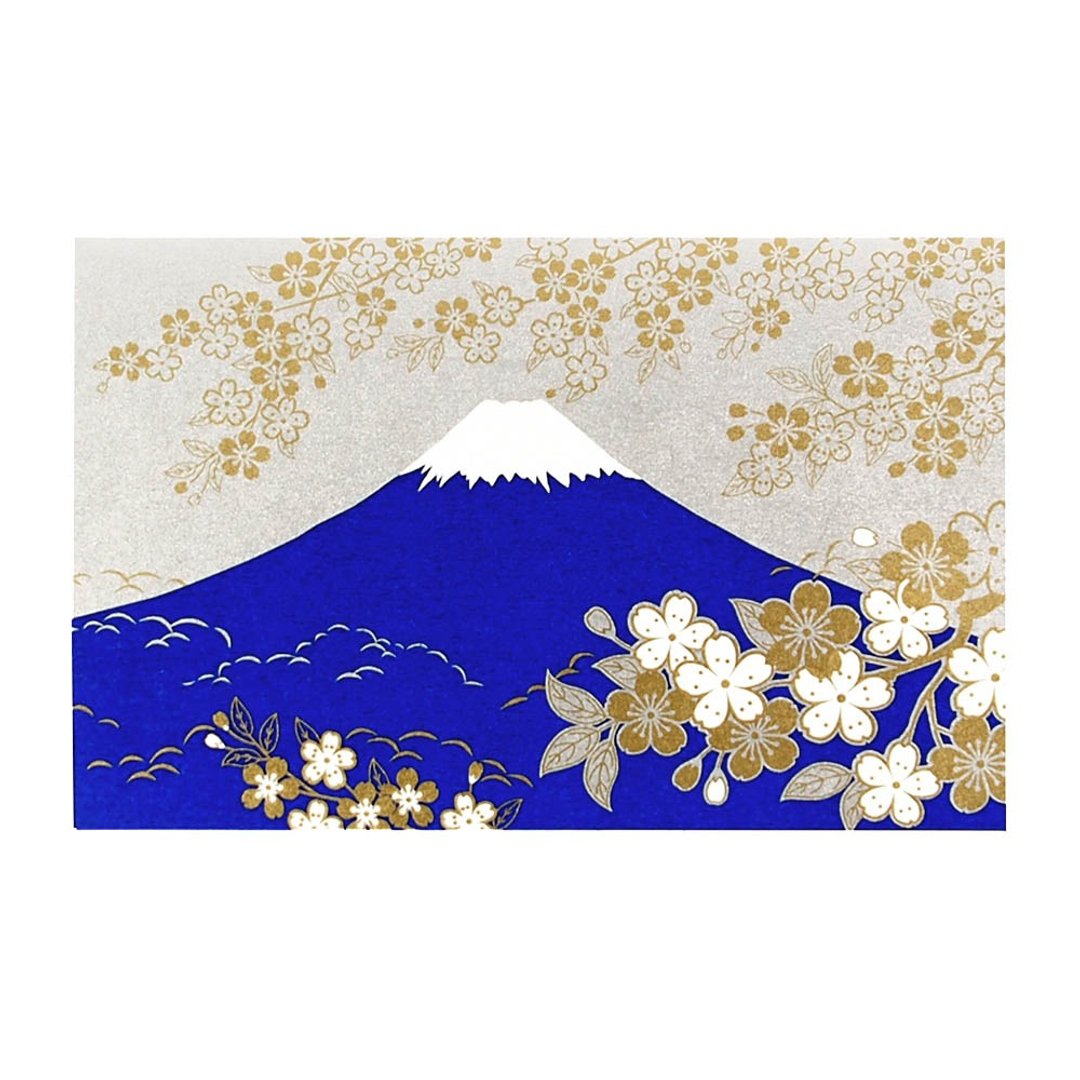 烫金樱花富士山高级和纸【Hallmark-卡片 经典和风/多用途】 - 卡片/明信片 - 纸 多色