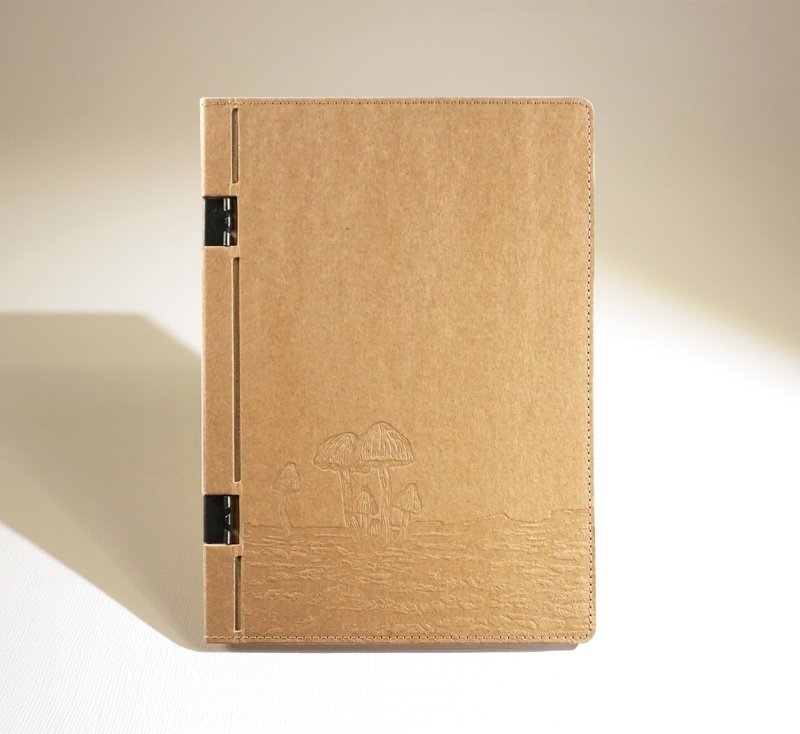 地球好乐 | A5回收纸笔记本-原色好乐菇C - 笔记本/手帐 - 纸 卡其色
